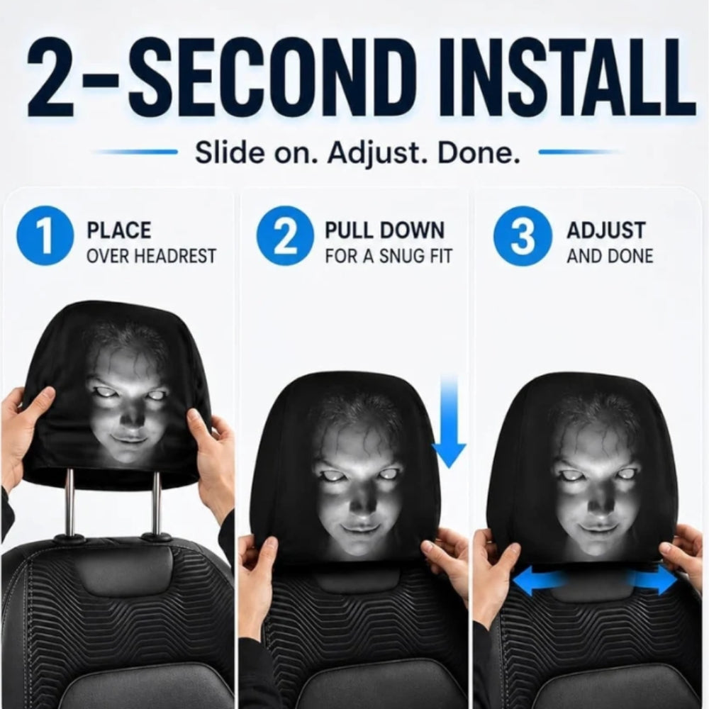 Ghost Face Headrest Covers