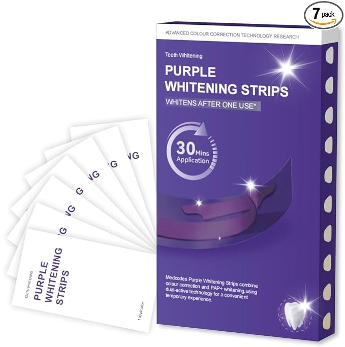 Purple Teeth Whitening Strips Advanced Whitening Treatment