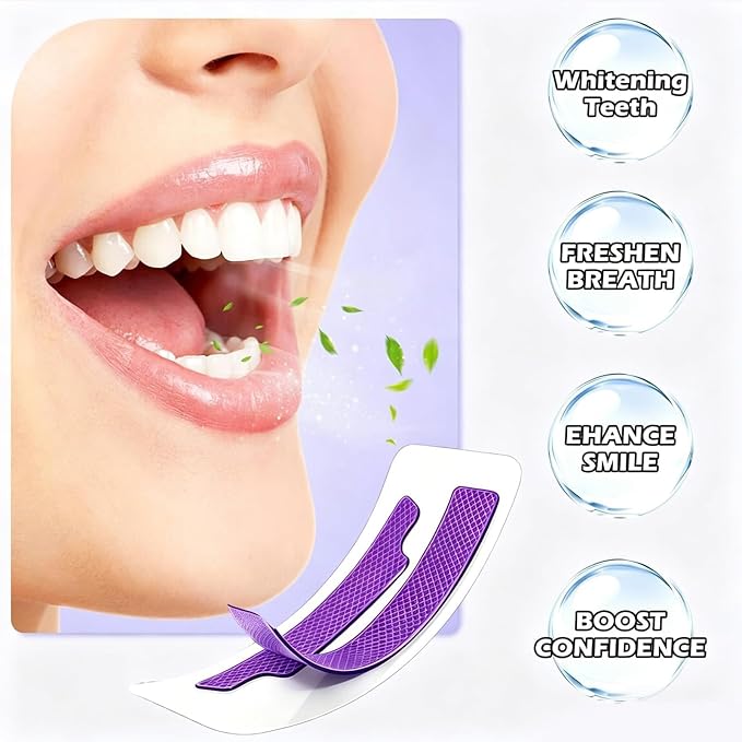 Purple Teeth Whitening Strips Advanced Whitening Treatment