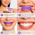 Purple Teeth Whitening Strips Advanced Whitening Treatment