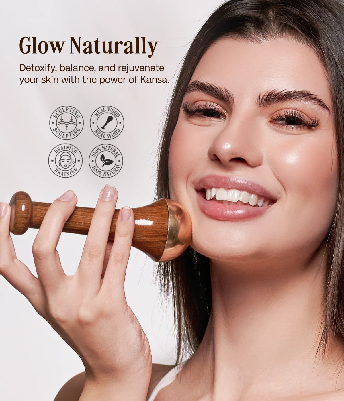 Natural Healing Kansa Wand Messager