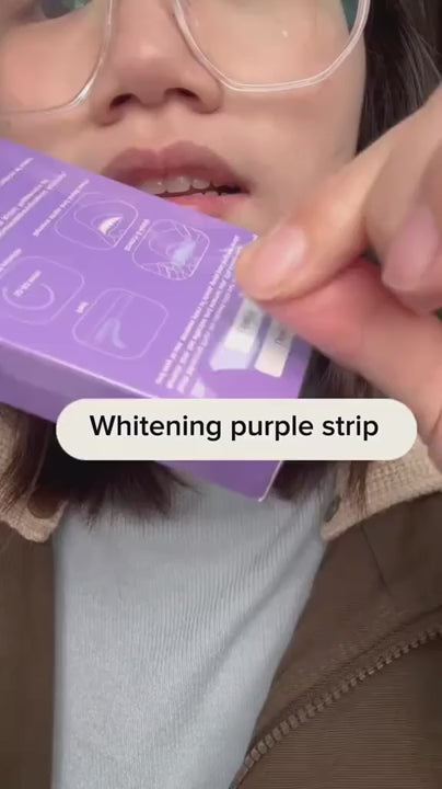 Purple Teeth Whitening Strips Advanced Whitening Treatment